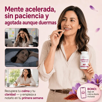 Saffron+ Advanced® | Equilibrio emocional · Fórmula adaptógena avanzada