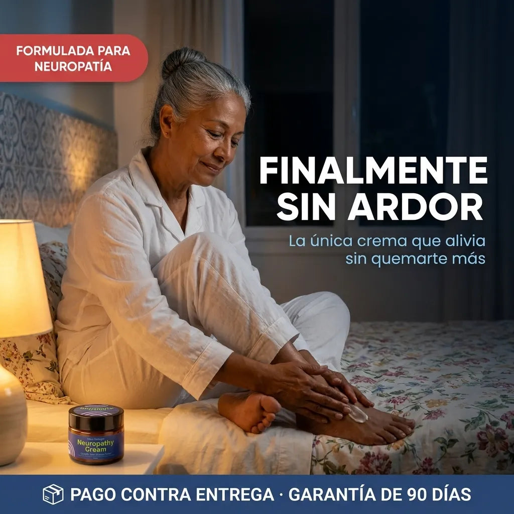 Finalmente sin ardor — aplicación en pie